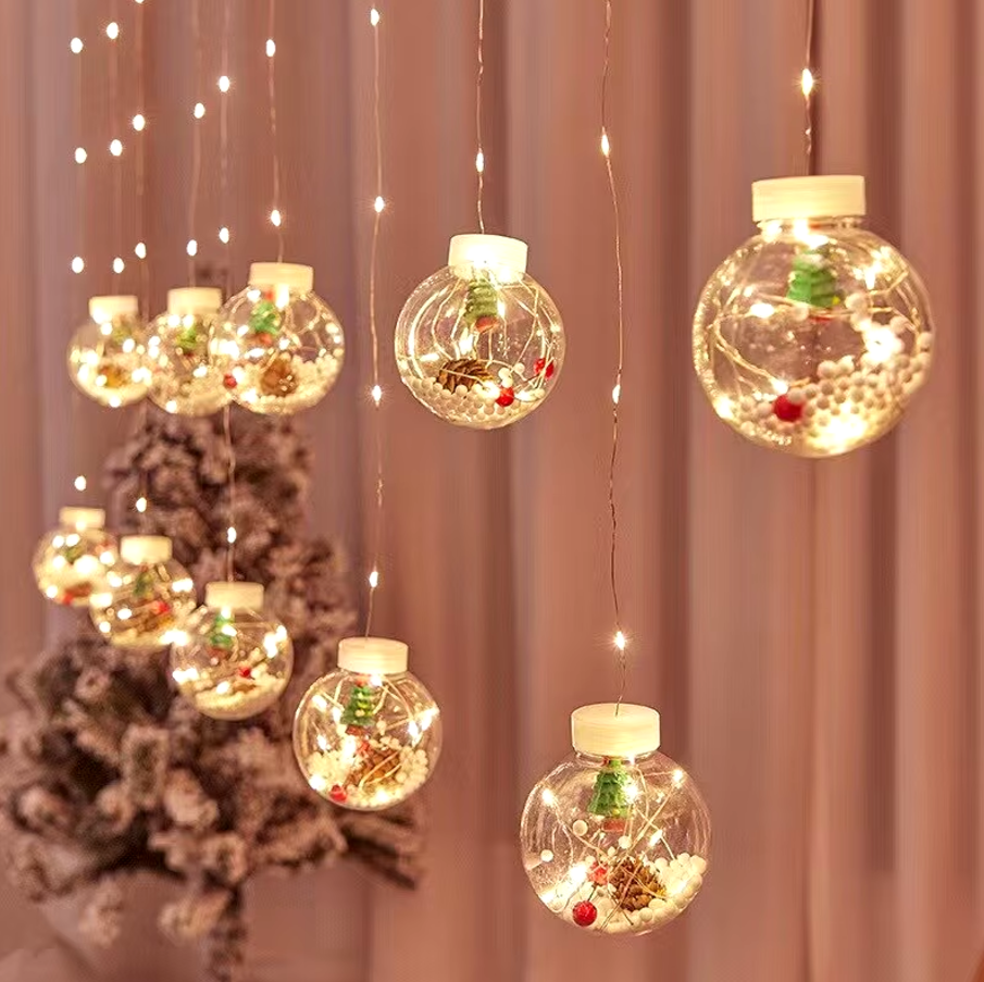 Christmas LED Ball Garland Lights