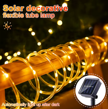 Waterproof Christmas LED Rope Lights with Solar Panel