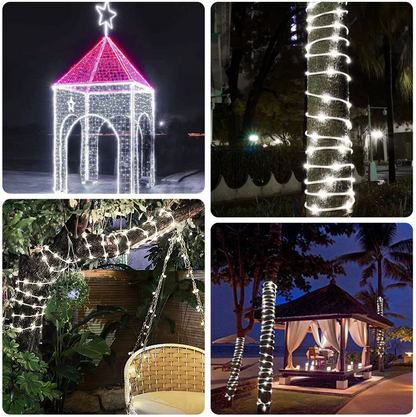 Waterproof Christmas LED Rope Lights with Solar Panel