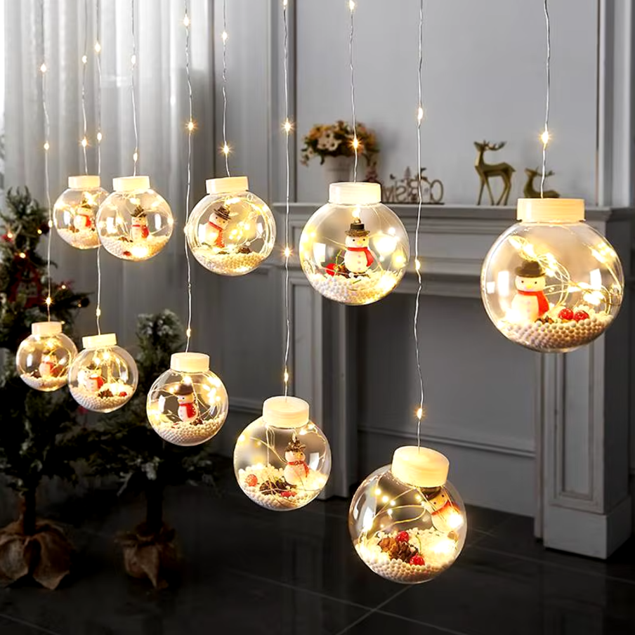 Christmas LED Ball Garland Lights